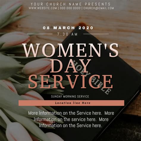 Church Women's Day Event Flyer Template | PosterMyWall