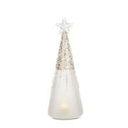 Frosted Beaded Glass LED Tree