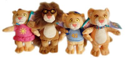 Between the Lions 4 plush toys: Lionel,Leona,Theo,Cleo | #155098890