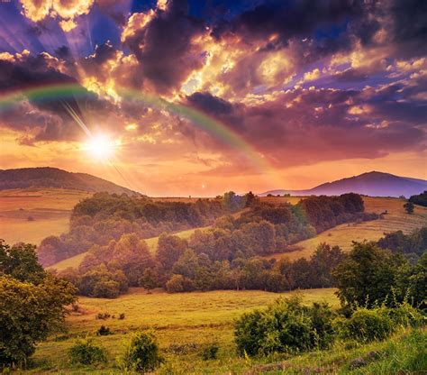 Rainbow Landscape Wallpapers - Top Free Rainbow Landscape Backgrounds - WallpaperAccess