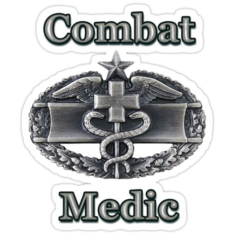 "Army Combat Medic Badge (t-shirt)" Stickers by Walter Colvin | Redbubble