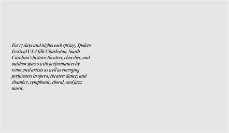 Spoleto Festival on Behance