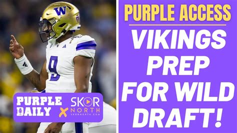 Minnesota Vikings NFL draft prep is going to be a wild ride! - YouTube