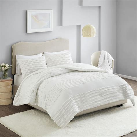 Comfort Spaces Phillips Cotton Jacquard Comforter Set, Twin/Twin XL ...