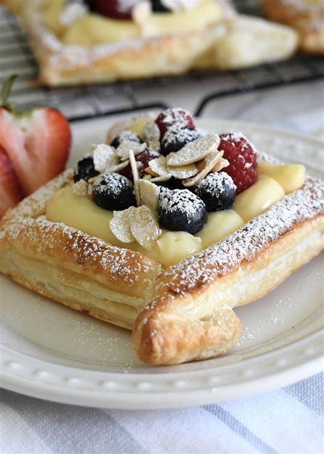 Cooking with Manuela: Berry Custard Pastries with Italian Crema Pasticcera