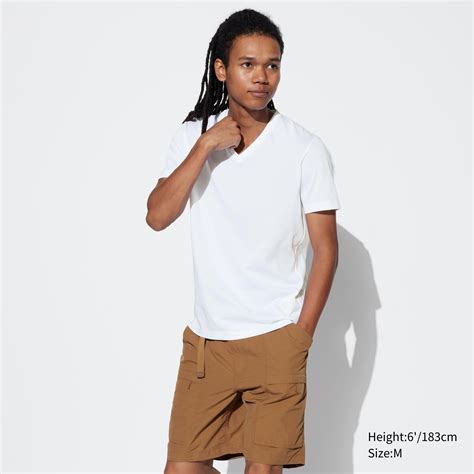 DRY V NECK SHORT SLEEVE COLOR T-SHIRT | UNIQLO US