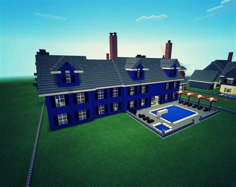 Blue Concrete House | Minecraft Amino