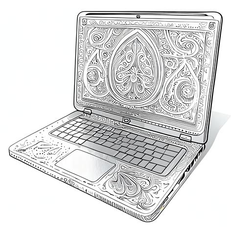 Laptop Coloring Pages