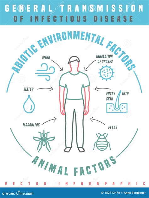 Disease Transmission Poster Stock Vector - Illustration of environmental, human: 182712478