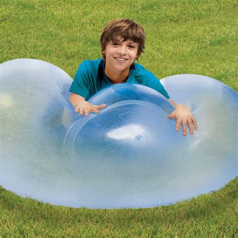 Wubble Bubble Ball Kids Super Stretch/Squishy Soft Transparent Outdoor Toy Blue | eBay