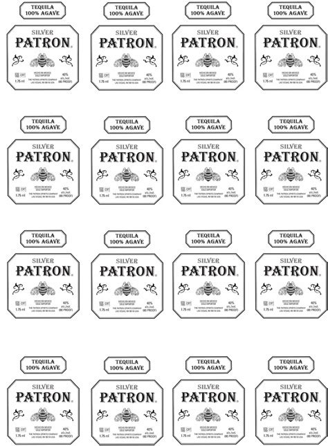 Free Patron Label Template - Printable Form, Templates and Letter