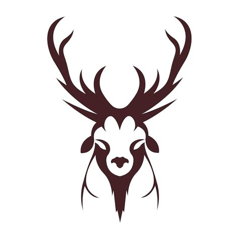 Premium Vector | Stag icon logo design illustration