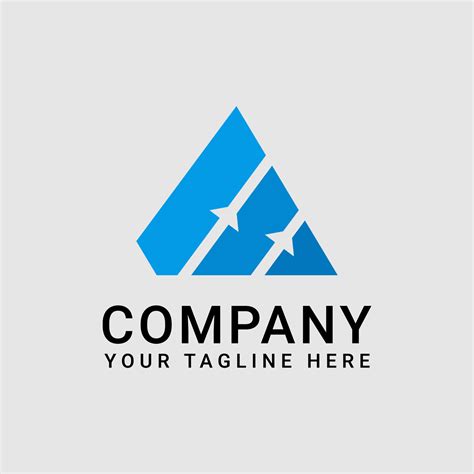 Simple Business Logo Design in Blue 7068031 Vector Art at Vecteezy