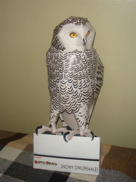 Snow owl papercraft by elfbiter on DeviantArt