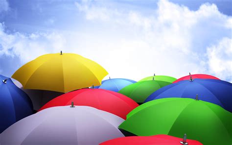 wallpapers: Colorful Umbrellas