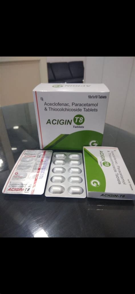 8 Mg Muscle Relaxant Tablets, 10*1*10, Prescription, Rs 1111 /box | ID: 22973247855