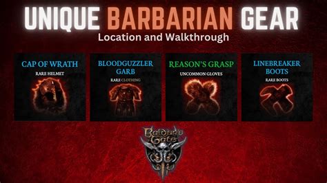 Unique Barbarian Armor in Baldur's Gate 3 - Location and Walkthrough ...