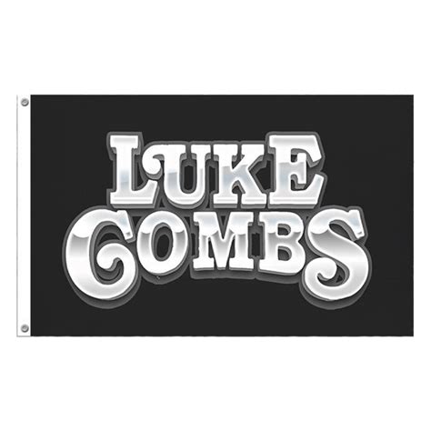 Luke Combs Logo Tailgate Flag | Black