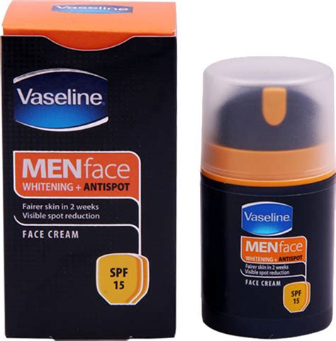 Vaseline Men Face Whitening + Antispot Face Cream SPF-15 - Price in India, Buy Vaseline Men Face ...