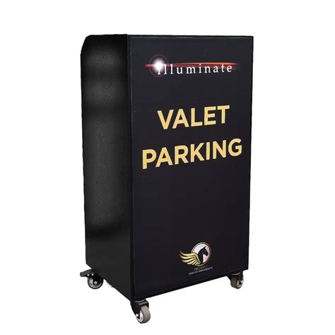 Basic Valet Podium - 50 Key Hooks, Tip Slot, Umbrella Holder, Slam Locks