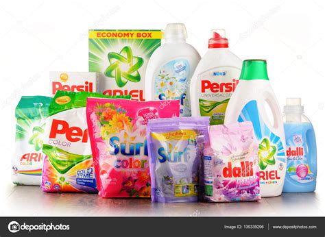 Global washing detergent brands – Stock Editorial Photo © monticello #139339296