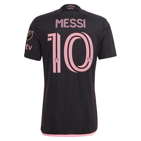 adidas Men's Inter Miami CF Lionel Messi Away Jersey W/ MLS + Apple TV ...