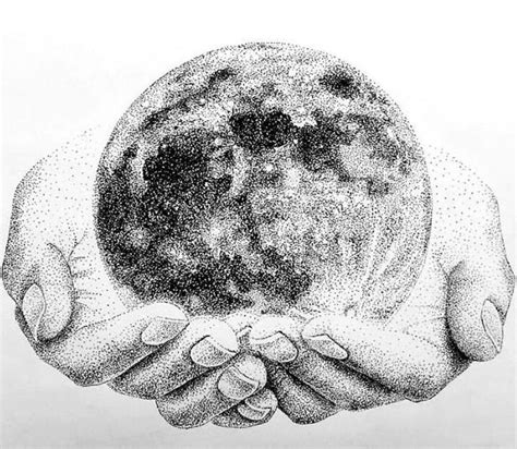 #Pointillism #Sketch #VisualArts Black and white, #Illustration Drawing ...