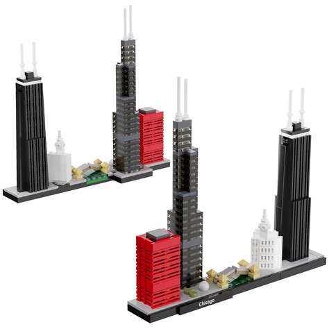 Lego Architecture Skyline - 21033 Chicago 3D model | CGTrader