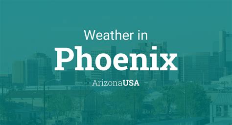 Weather for Phoenix, Arizona, USA