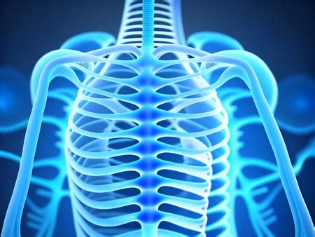 A 3d image of a human rib cage Image & Design ID 0000163678 - SmileTemplates.com