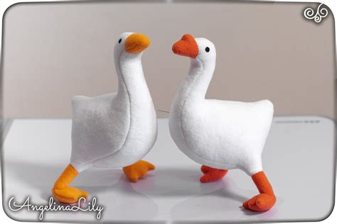 Goose Plush Inspired by Untitled Goose Game Plush, Handmade Soft Plushie, 10.2 In - Etsy