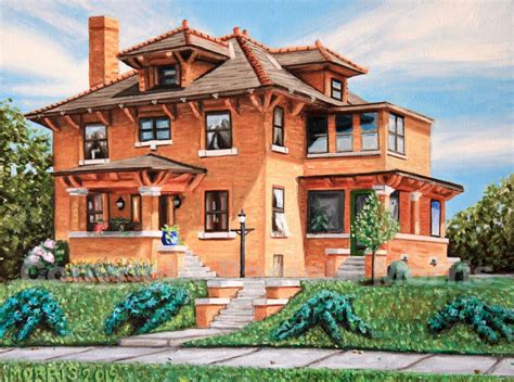 I was commissioned to paint Rector Mansion at 12th and Euclid, once owned by the wealthiest ...