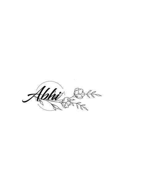 Abhi tattoo design | Name tattoo designs, Baby name tattoos, Couple ...