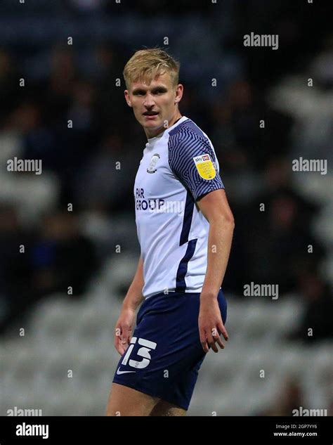 Preston, UK. 28th Sep, 2021. Ali McCann #13 of Preston North End in ...