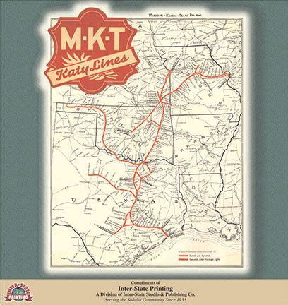 MKT Railroad - The Katy Depot | Train map, Katy, Railroad industry