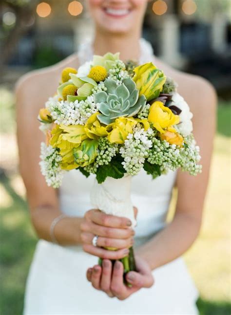 Yellow Tulips Wedding Bouquet | Tulips Flower