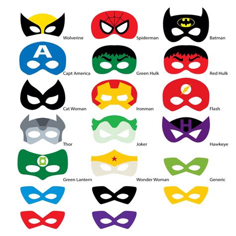 MascAras | Superhero masks, Superhero mask template, Superhero photo booth