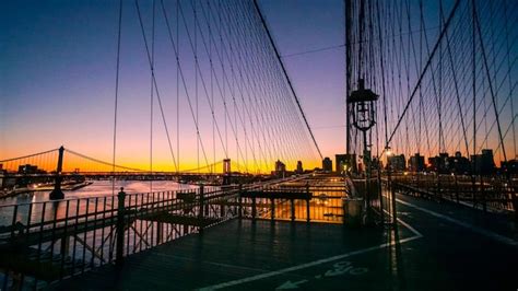 Premium Photo | Brooklyn bridge at night