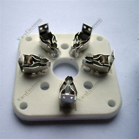 5pin Base Ceramic Vacuum Tube Socket Fr 3-500z 4-400 U5g Audio Amp Parts