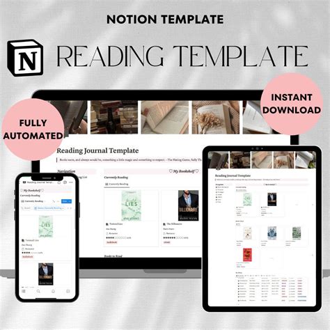 Notion Reading Tracker Reading Template Notion Reading - Etsy | Reading ...