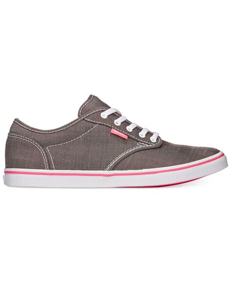 Lyst - Vans Women's Atwood Low Lace-up Sneakers in Gray