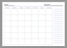 Printable Blank Monthly Calendar Free Stock Photo - Public Domain Pictures