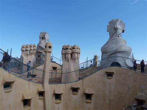 Up on the roof - La Pedrera La Pedrera, Rooftop, Mount Rushmore, Favorite Places, Spaces ...