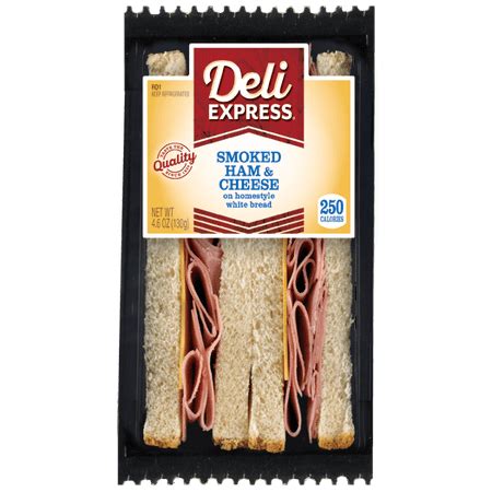 Deli Express Smoked Ham & Cheese Sandwich - Walmart.com