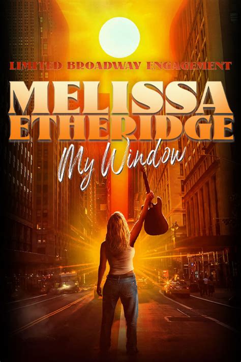Melissa Etheridge: My Window Group Tickets - BroadwayGPS Group Sales
