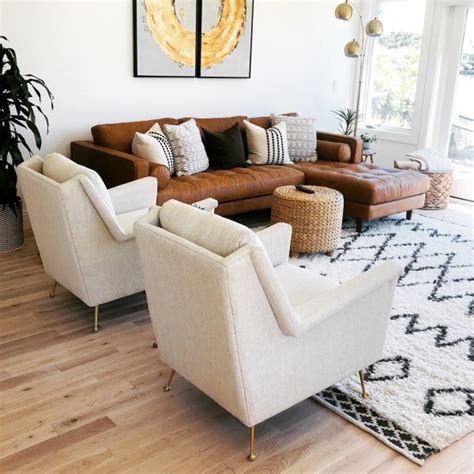Kasbah Wool Rug | west elm | Leather couches living room, Couches living room, Living room ...