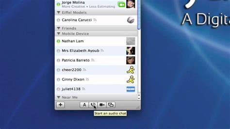 Making a call with iChat - YouTube