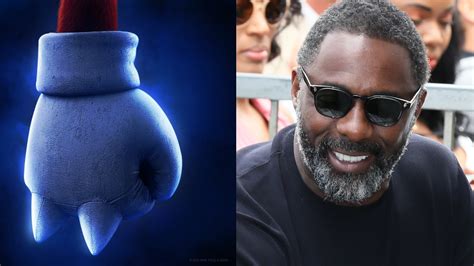 Idris Elba Voicing Kunckles in Sonic the Hedgehog 2 Movie