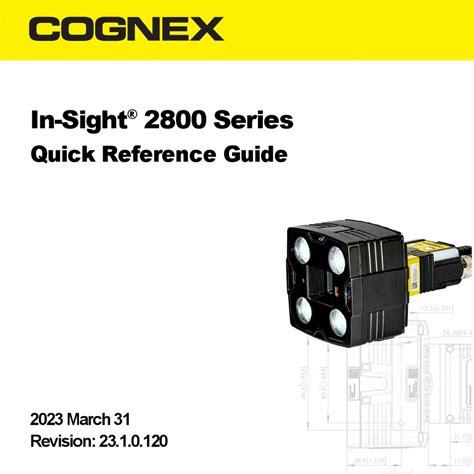 COGNEX IN-SIGHT 2800 SERIES QUICK REFERENCE MANUAL Pdf Download | ManualsLib