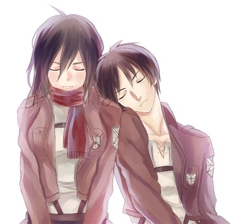 Eren and Mikasa - Attack on Titan Pairings Fan Art (37067221) - Fanpop ...